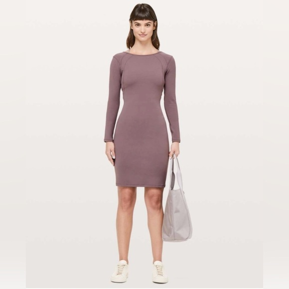 lululemon athletica Dresses & Skirts - NWT Lululemon Contour Dress *Nulu in Antique Bark